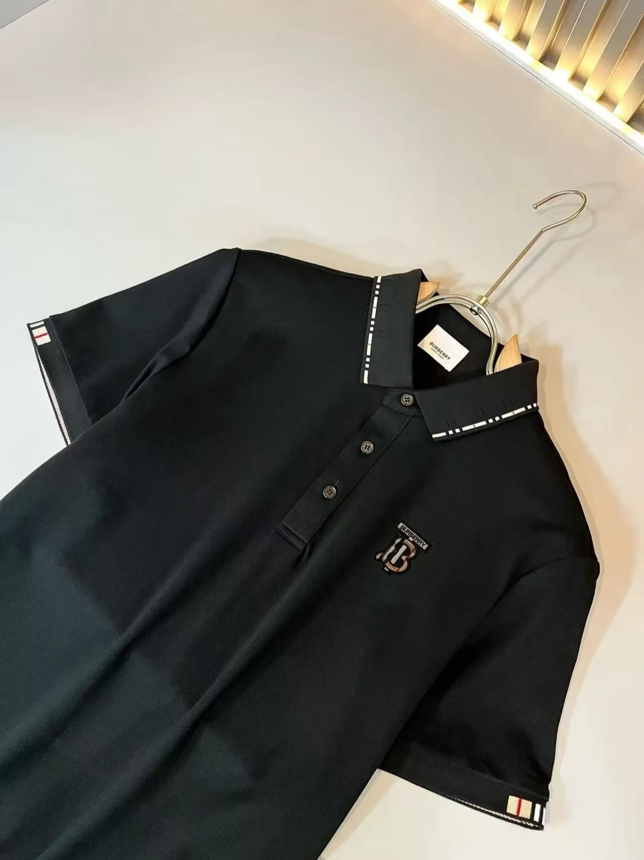 P125， Bur*erry * 2026 New Arrival Polo ， ！ , ！ ！ Breathable , ！ logo ！ ! ！ Premium .Size:M-4XL
